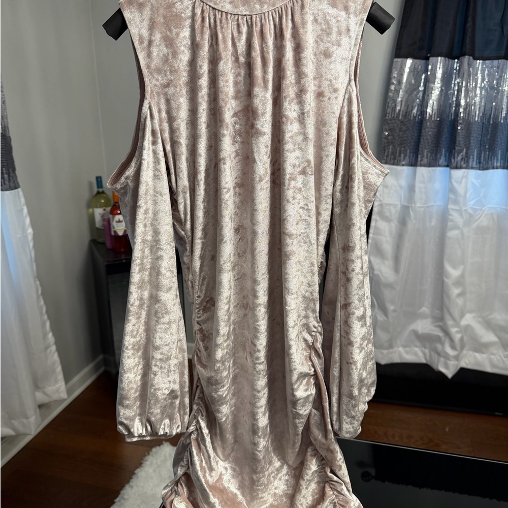 Express Shimmering Velvet Dress